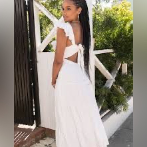 NWT Stilletto’s, Gorgeous White Eyelet Dress, Lightweight, Elegant,Timeless,L - Picture 8 of 16